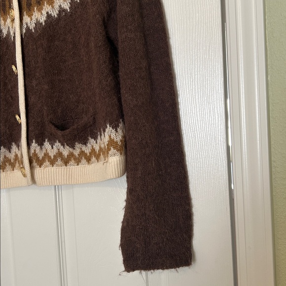 J. Crew Fair Isle Cardigan Sweater in brushed yarn - Picture 6 of 10